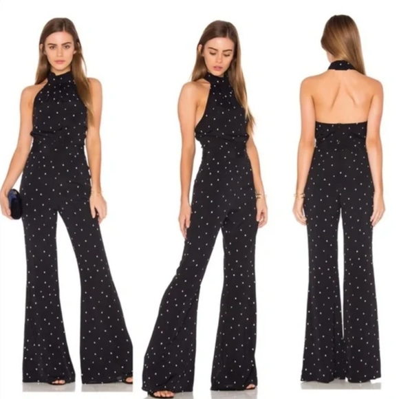 Flynn Skye Pants - FINAL SALE Backless Halter Flare Jumpsuit
